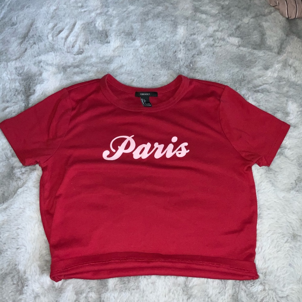 Forever 21 red crop top